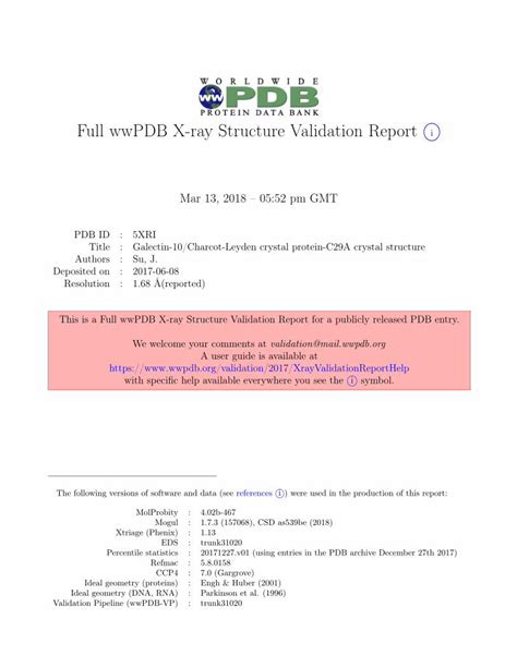 wwPDB: X.
